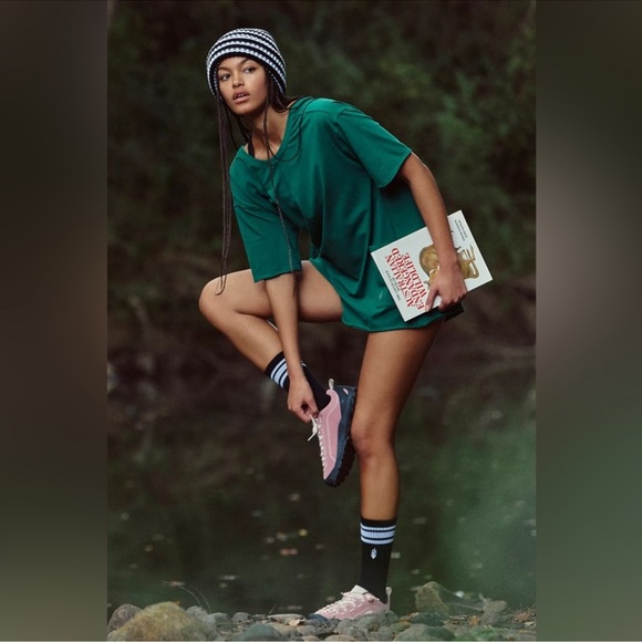 Free People Pants - Free People Hot Shot Tee Romper In Heritage Green MEDIUM